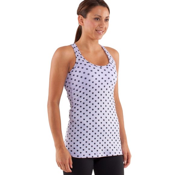 LULULEMON Cool Racerback High Noon Dot Lilac & Black - Picture 7 of 9